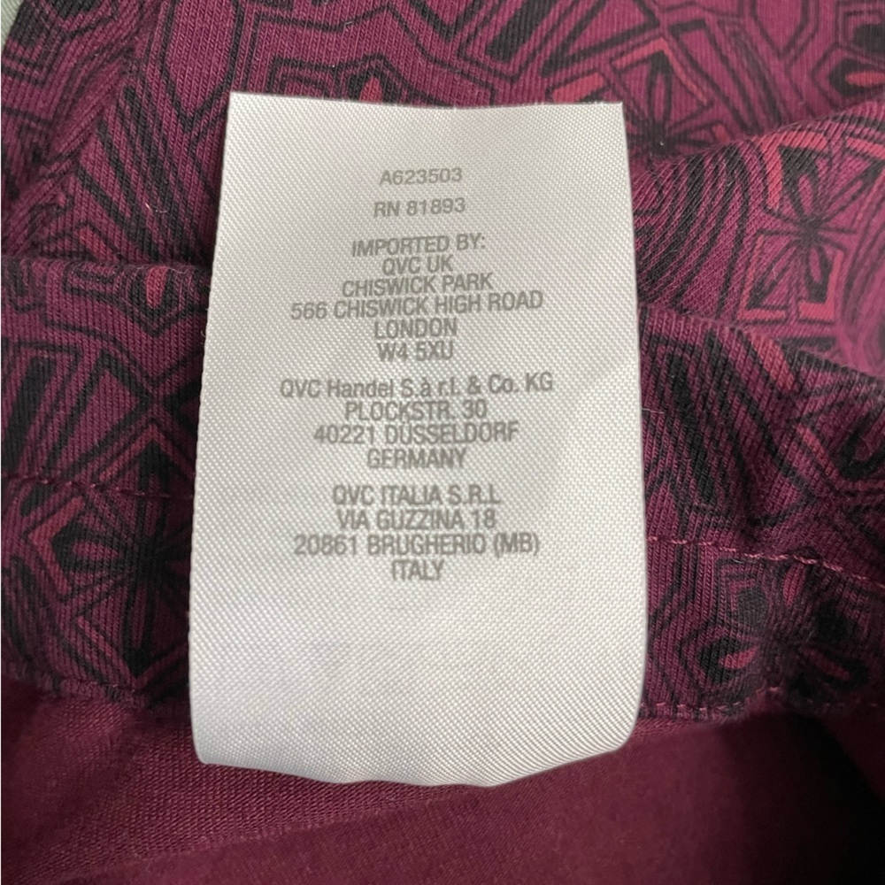 Printed slim leg stretch pants - Picture 10 of 10